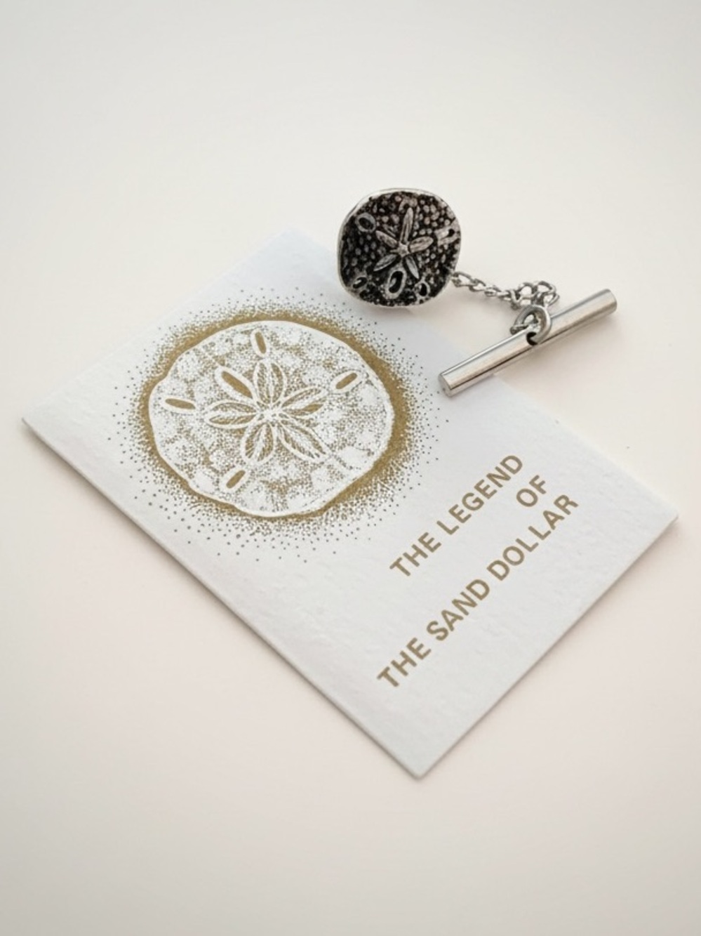 NEW James Avery Retired Sand Dollar tie tack pin